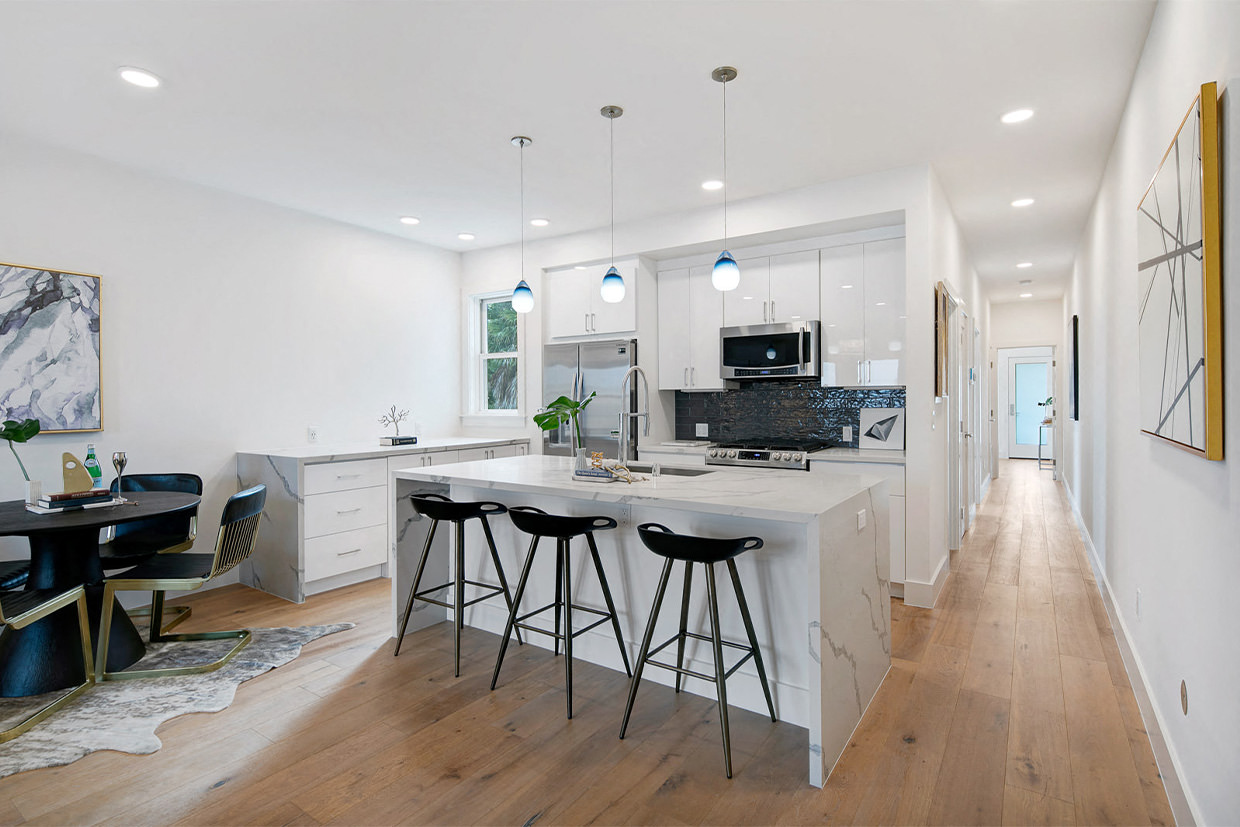 Furnished Kitchen and Dining Room