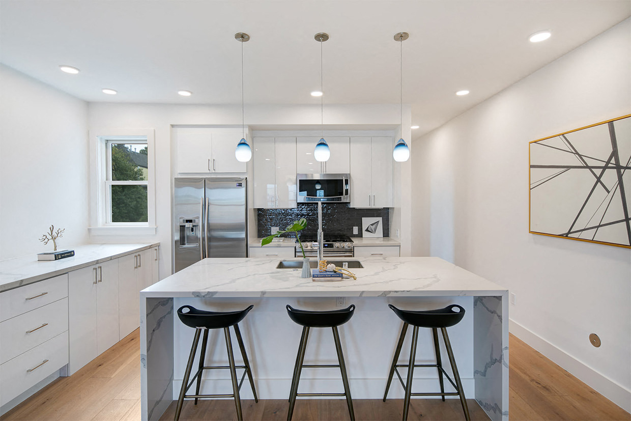Kitchen View from Living Room