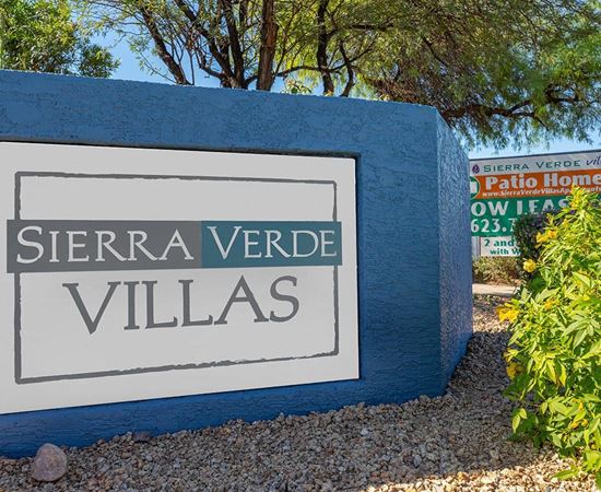 Community entrance at Sierra Verde Villas.