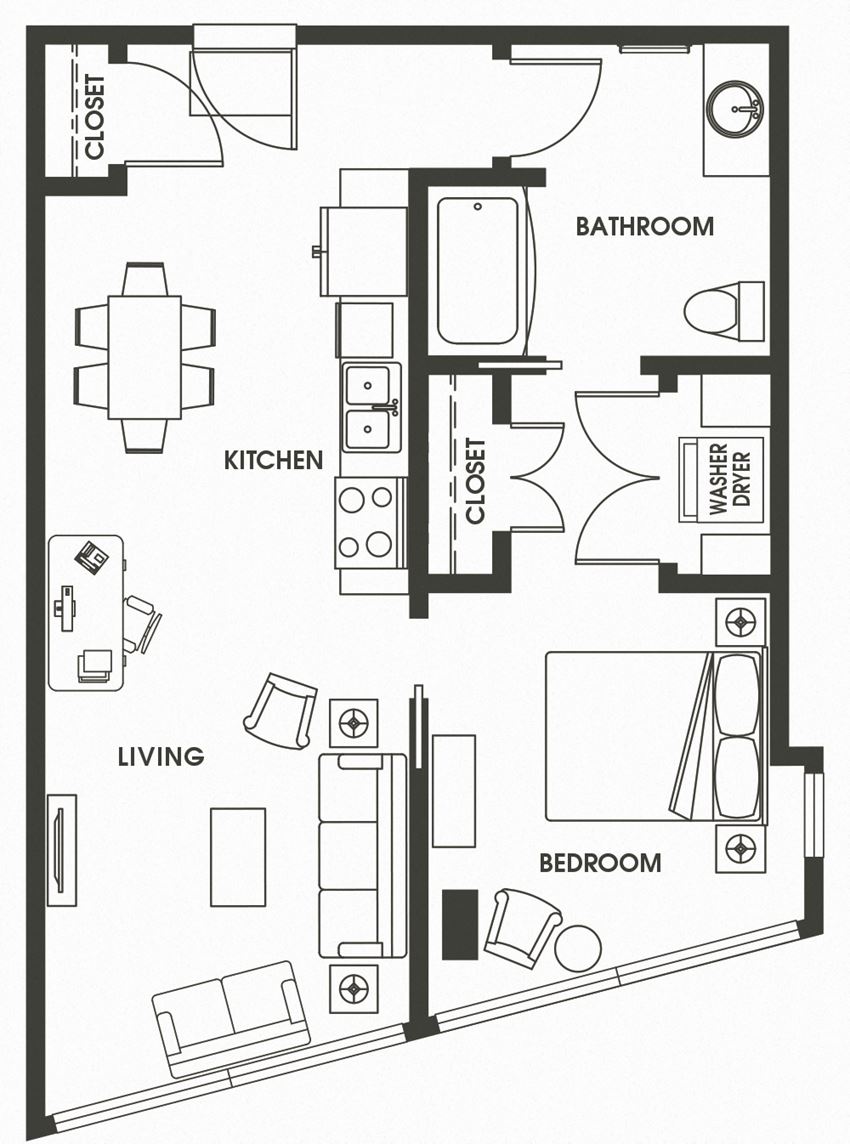 1 Bed 1 Bath A3