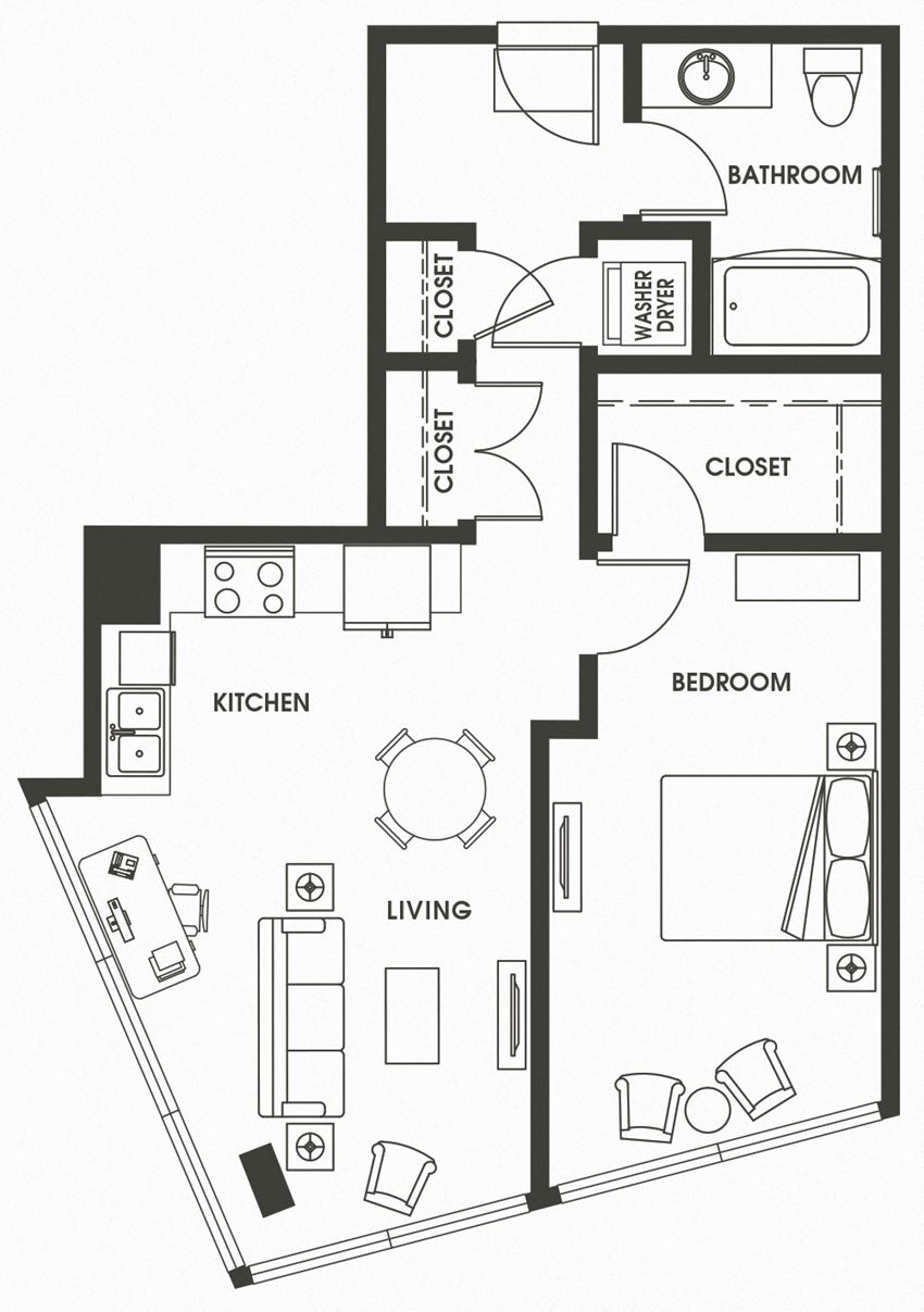 1 Bed 1 Bath A4