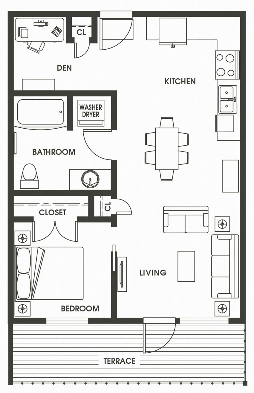 1 Bed 1 Bath A7