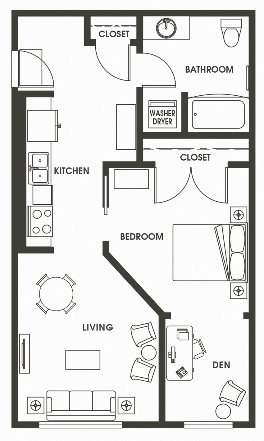 1 Bed 1 Bath A8