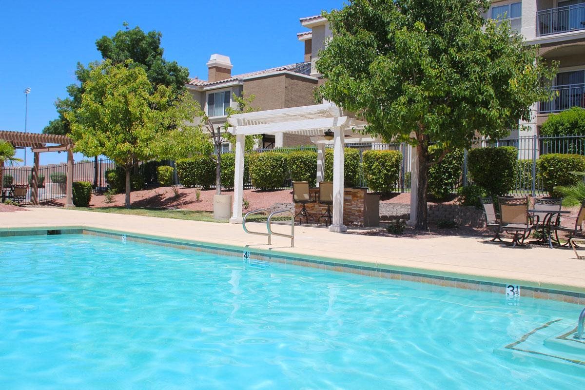 the swimming pool at the apartments for rent