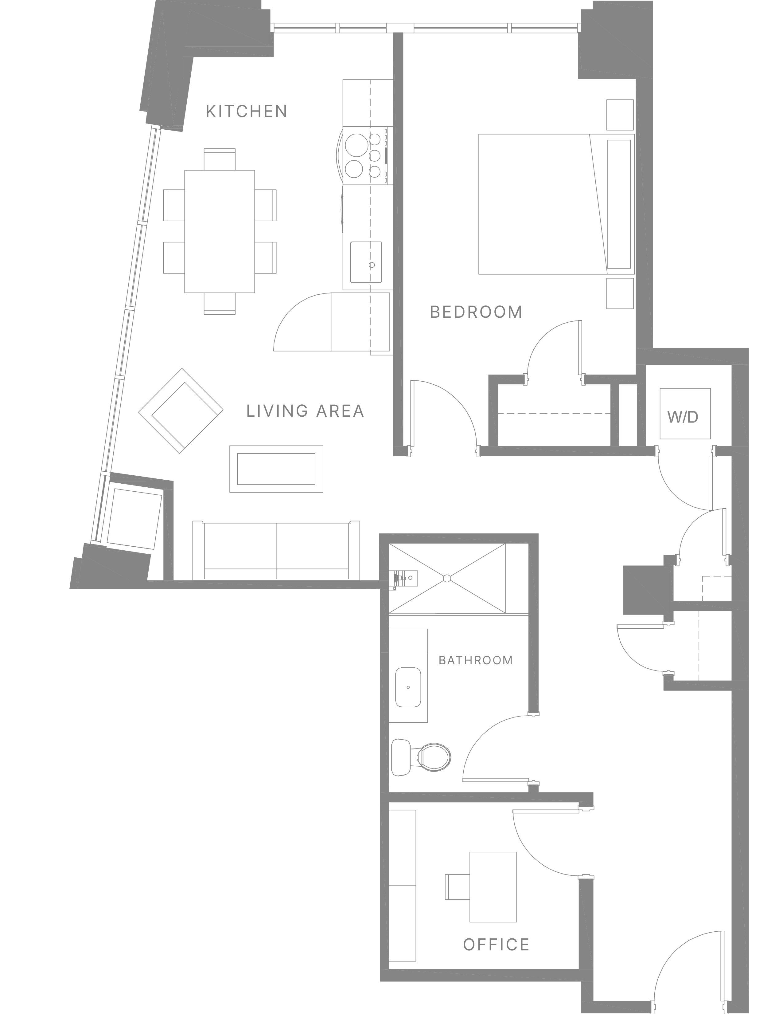 One Bedroom Den G