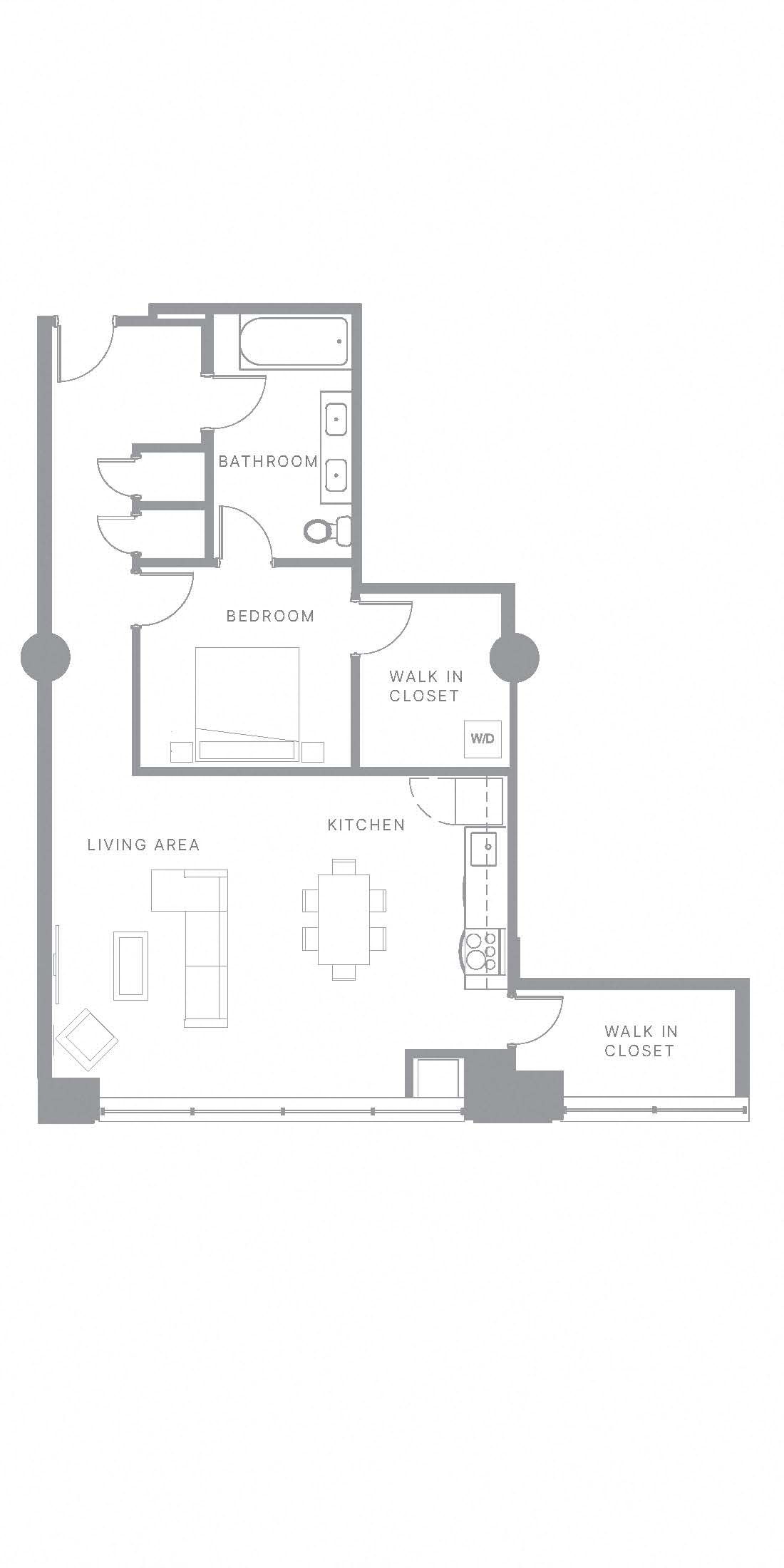 1BR N Floorplan