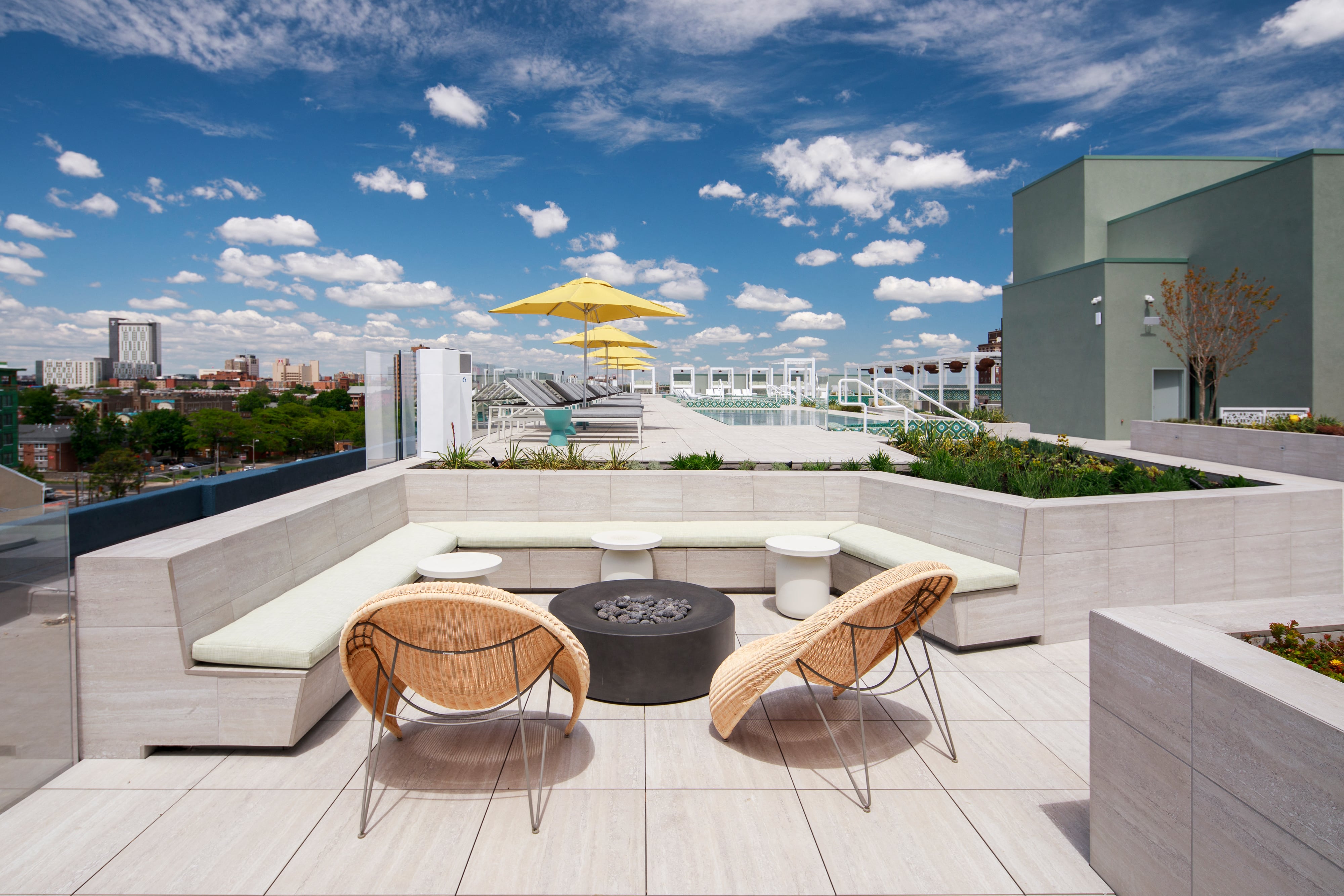 The Poplar Rooftop Fire Pit