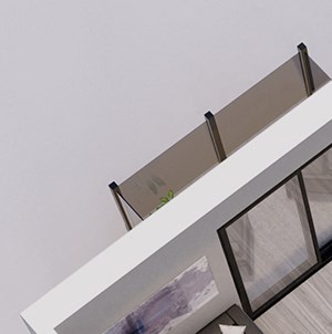Bloomerang studio apartment 3D floor plan Bloomerang studio apartment 3D floor plan