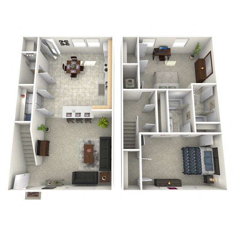 2 Bed 2.5 Bath Townhome
