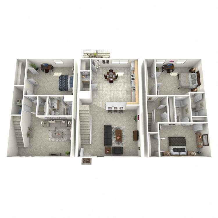 3 Bed 3.5 Bath Townhome