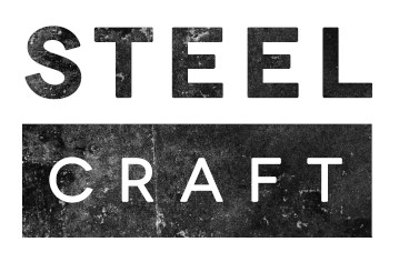 a black and white photo of a street sign with the word street craft