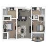 Heritage Floor Plan Heritage Floor Plan at Studio One Apartments, Michigan