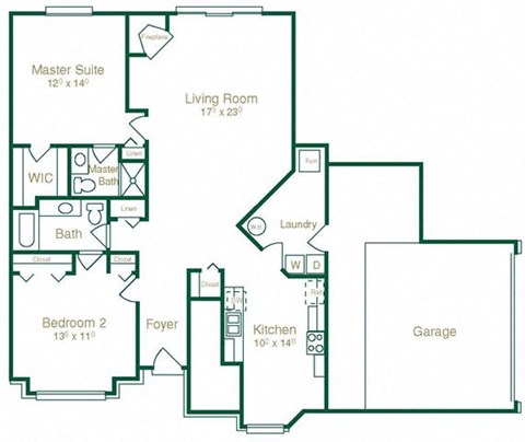 The Ranier Floor Plan at Summit Creek, Michigan, 48188