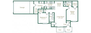 Aspen Floor Plan at Summit Creek, Canton, 48188