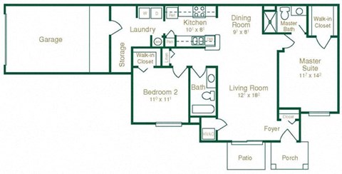 Aspen Floor Plan at Summit Creek, Canton, 48188