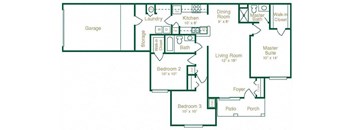 Everest Floor Plan at Summit Creek, Canton, Michigan
