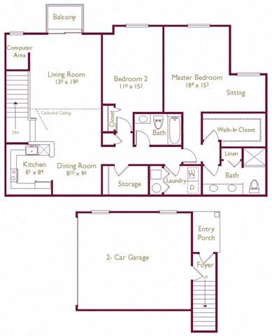 Chesapeake Floor Plan at Wyndchase, Michigan