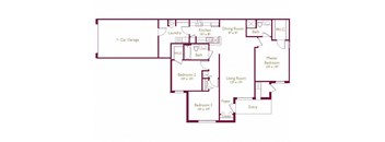 Halifax Floor Plan at Wyndchase, Michigan, 48187