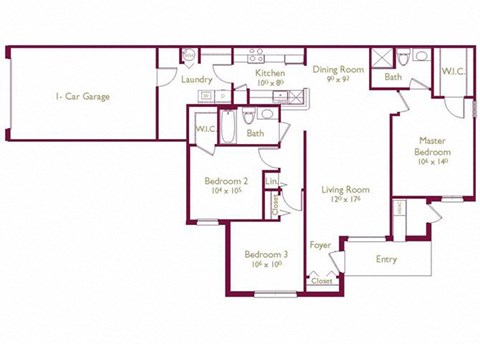 Halifax Floor Plan at Wyndchase, Michigan, 48187