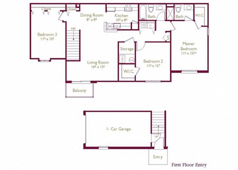Williamsburg Floor Plan at Wyndchase, Canton, Michigan