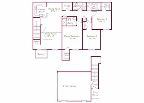 Loudon Floor Plan at Wyndchase, Michigan
