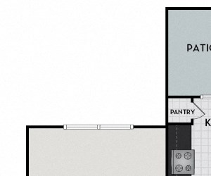 Loire Chancery Village - Cary, NC - Loire floor plan 768 SF