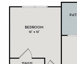 Rhone Chancery Village - Cary, NC - Rhone floor plan 889 SF