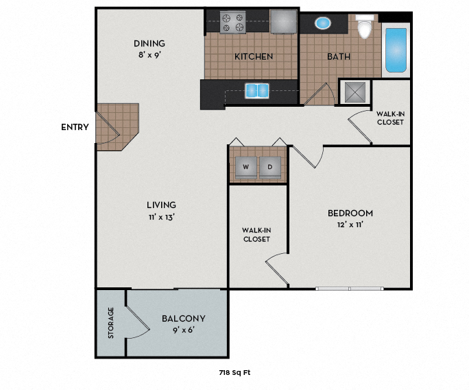 Highland Crossing and Square - Aspen and Arbor floor plan - Denver, CO