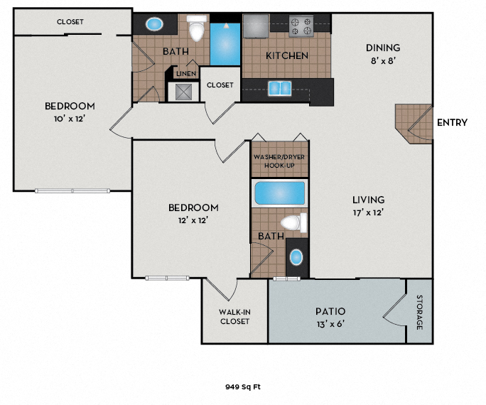 Highland Crossing and Square - Birch and Briarwood floor plan - Denver, CO