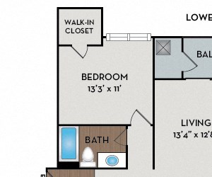 Wachusett Loft Highlands at Dearborn - Peabody, MA - Wachusett Loft floor plan 1366 Sq Ft