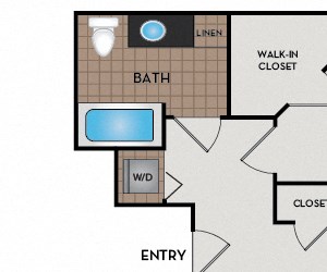 Merlot Madison Park - Thornton, CO - Merlot floor plan 808 SF