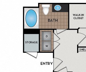 Garnet Madison Park - Thornton, CO - Garnet floor plan 958 SF