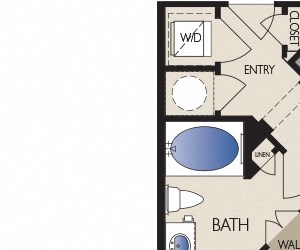 Berlin Metro Greenway - Houston, TX - Berlin floor plan 709 sq ft