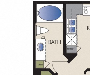 Vancouver Metro Greenway - Houston, TX - Vancouver floor plan 748 sq ft