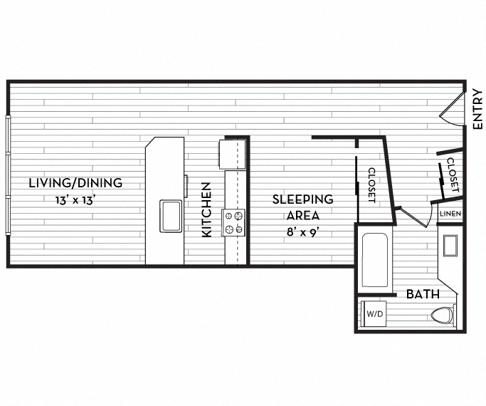 Neptune Apartments - Seattle, WA - The Pearl floor plan