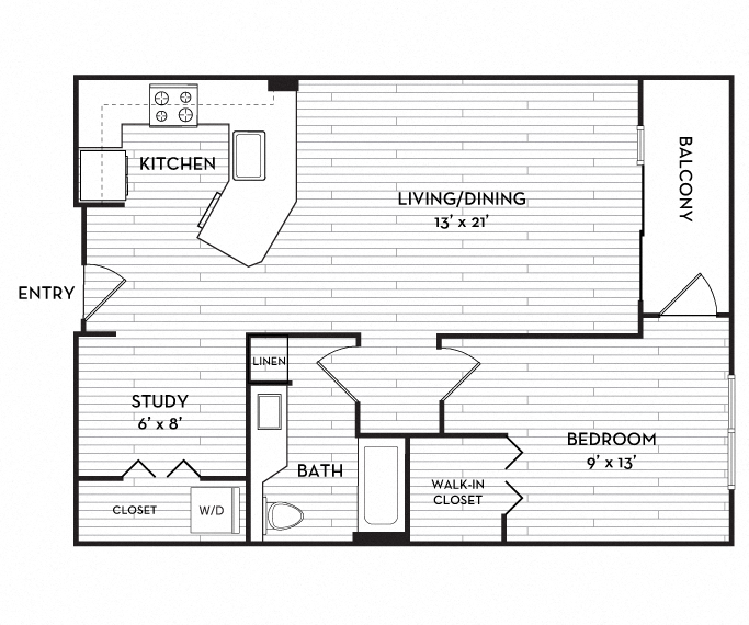Neptune SLU Apartments | Seattle, WA | Seaglass Floor Plan