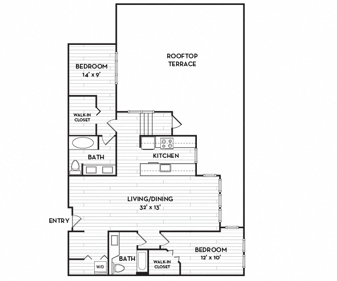 Neptune Apartments - Seattle, WA - The Fleet floor plan