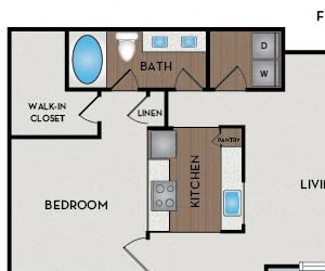 Oakland Promenade Park - Charlotte, NC - Oakland floor plan 1083 Sq Ft