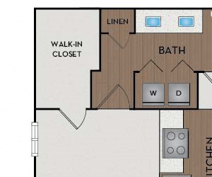 Somerset Promenade Park - Charlotte, NC - Somerset floor plan 819 Sq Ft
