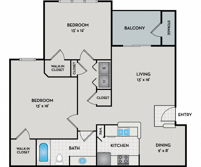 Quatama Crossing - Hillsboro, OR - Quartz Floor Plan