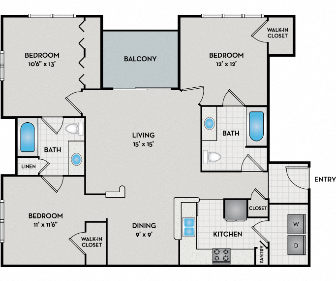 Quatama Crossing - Hillsboro, OR - Obsidian Floor Plan
