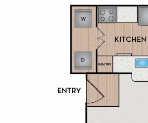 Amelia Reserve at Beachline - Orlando, FL - Amelia floor plan 720 Sq Ft