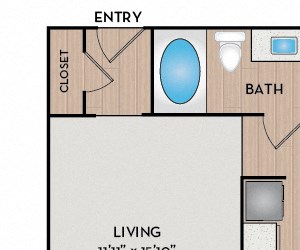 Laguna Reserve at Beachline - Orlando, FL - Laguna floor plan 1040 Sq Ft