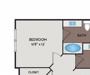 22F2 Ridgeview Apartments 22F2 floor plan Austin, TX