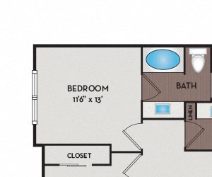 22S1 Ridgeview Apartments 22S1 floor plan Austin, TX