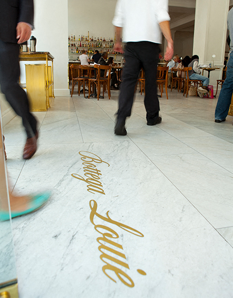 Brockman Lofts Room service delivery to your loft directly from Bottega Louie Los Angeles CA - DTLA