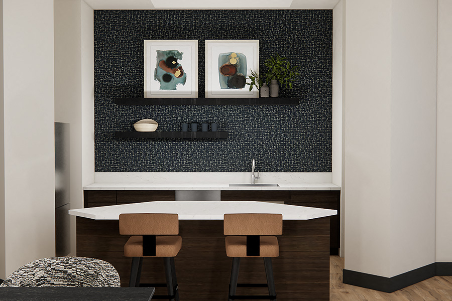 The Sanctuary at Tallyns Reach Apartments in Aurora, CO - entertainment kitchen