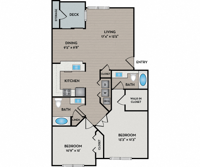 The Timbers - Hemlock Floor Plan - Issaquah, WA