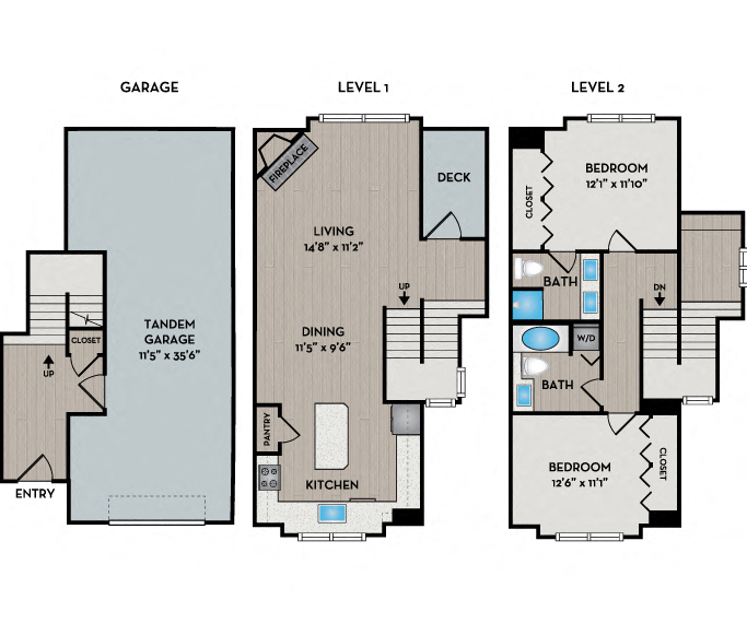 The Timbers - Madrona Floor Plan - Issaquah, WA