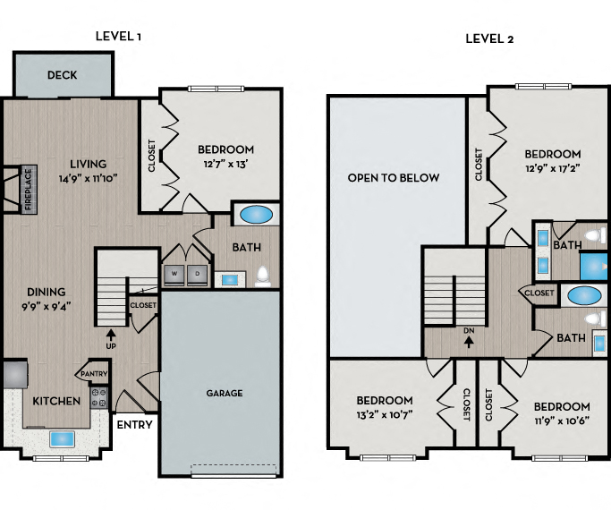 The Timbers - Oak Floor Plan - Issaquah, WA